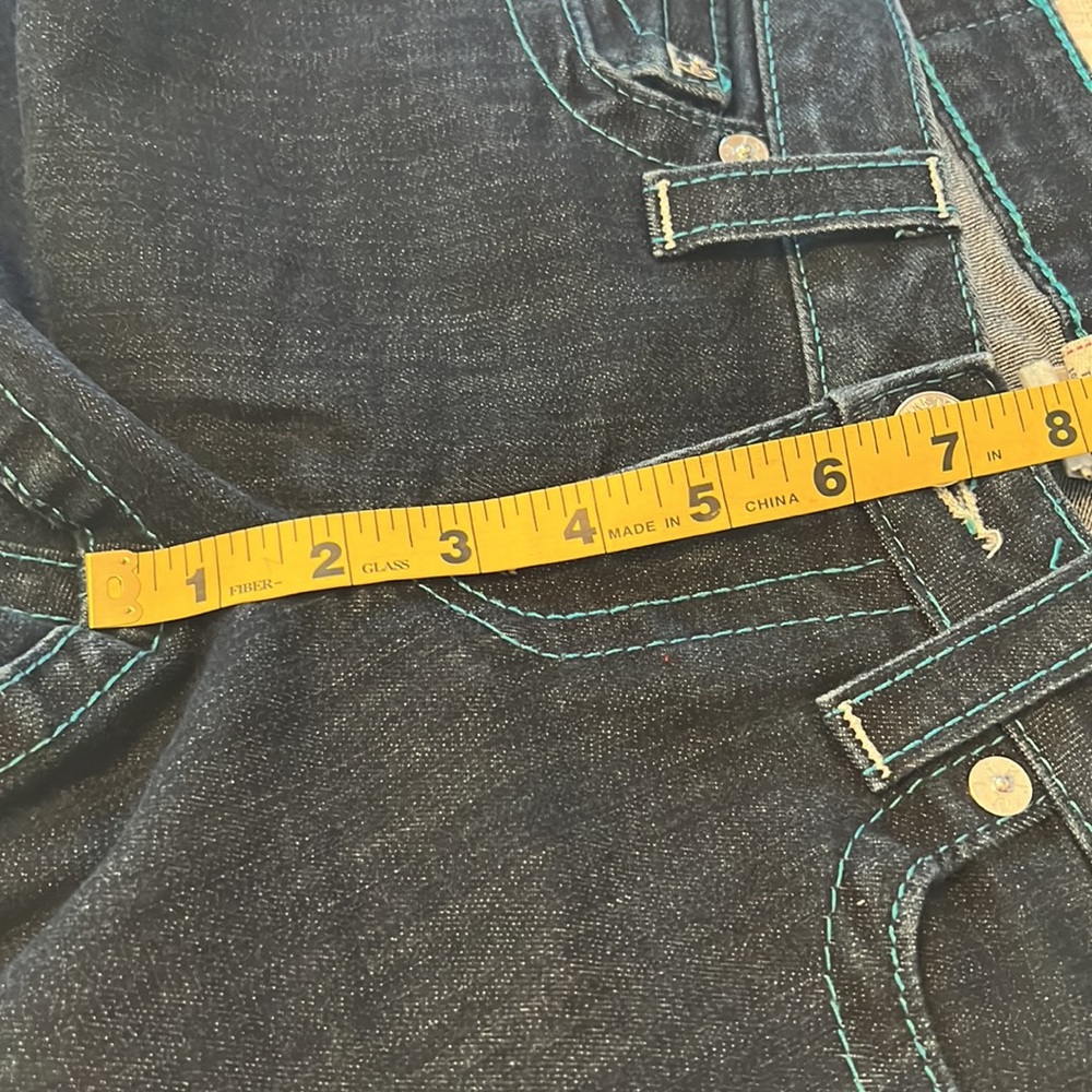 True Religion Women’s Straight Jeans with Colored Embroidered Logo Size 27 - Picture 12 of 14